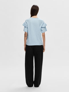Rylie Ss Florence Tee - Cashmere Blue
