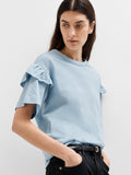 Rylie Ss Florence Tee - Cashmere Blue
