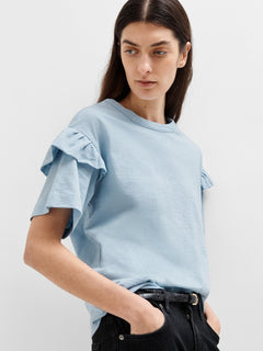 Rylie Ss Florence Tee - Cashmere Blue