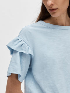 Rylie Ss Florence Tee - Cashmere Blue
