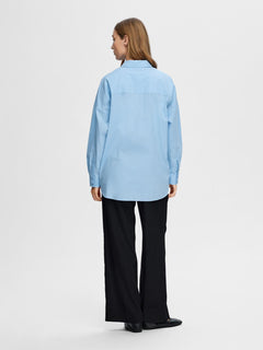 Dina-Sanni Ls Shirt - Cashmere Blue