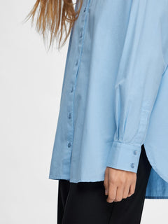 Dina-Sanni Ls Shirt - Cashmere Blue