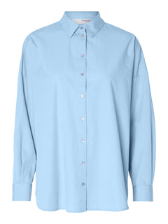 Dina-Sanni Ls Shirt - Cashmere Blue