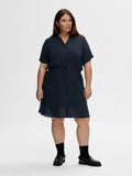 Damina Ss Dress - Dark Sapphire