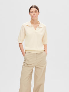 Helena 2/4 Collar Knit - Birch