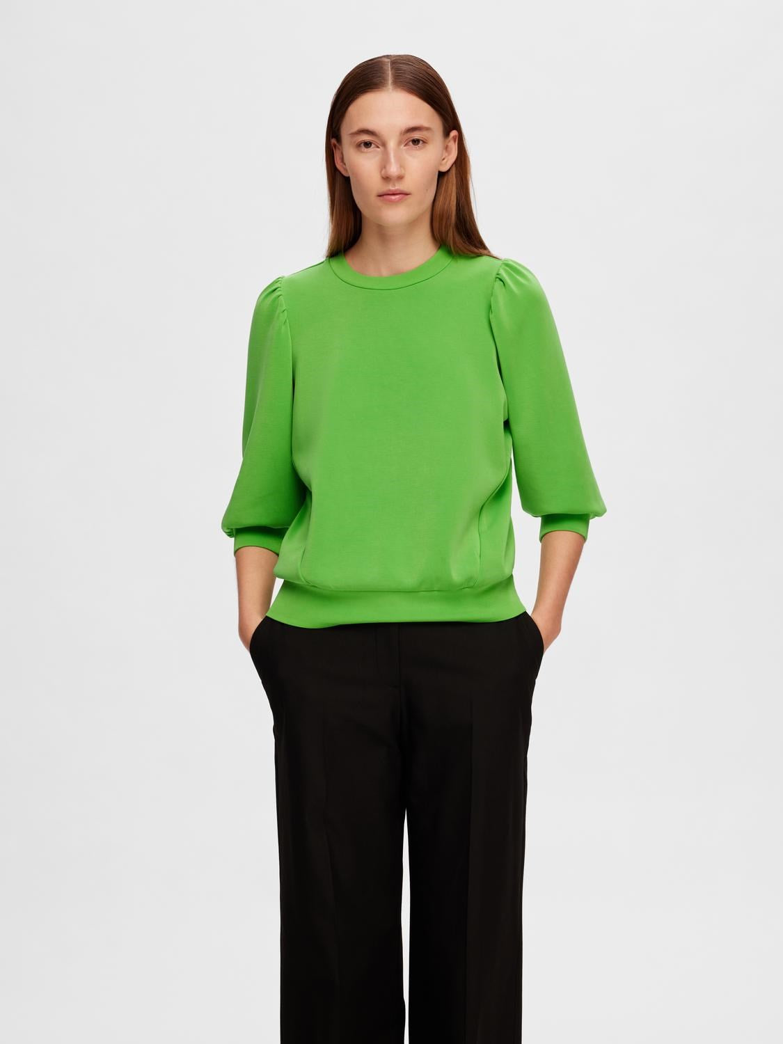 Tenny 3/4 Sweat Top - Classic Green