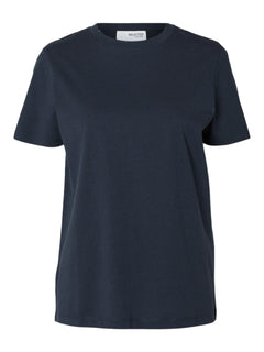 Myessential Ss O-Neck Tee - Dark Sapphire