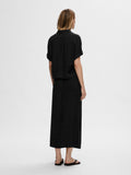 Viva Hw Ankle Skirt - Black