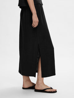 Viva Hw Ankle Skirt - Black