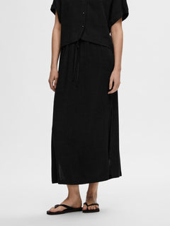 Viva Hw Ankle Skirt - Black