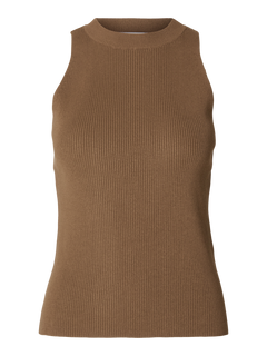 Solina Sl Knit Top B - Coca Mocha