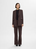Rita Ls Relaxed Blazer - Coffee Bean Melange