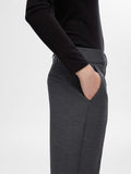 Rita-Ria Mw Crop Pant Dgm - Dark Grey Melange Melange