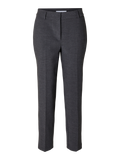 Rita-Ria Mw Crop Pant Dgm - Dark Grey Melange Melange