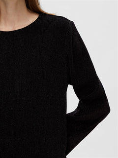 Kimmie Ls Glitter Dress - Black