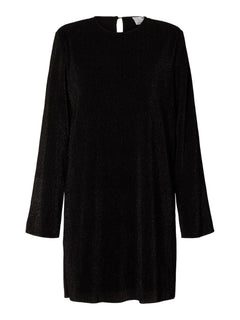 Kimmie Ls Glitter Dress - Black