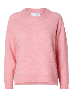 Lulu Ls Knit O-Neck - Peony Melange