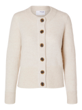 Sia Ras Ls Knit Cardigan - Birch Melange