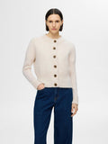 Sia Ras Ls Knit Cardigan - Birch Melange