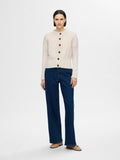 Sia Ras Ls Knit Cardigan - Birch Melange