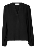 Viva Ls V-Neck Top - Black