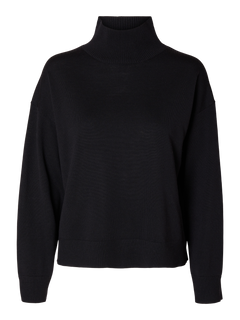Hella Ls Knit High Neck - Black