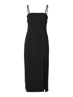 Adara Ankle Bustier Dress - Black