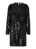 Ari-Colyn Ls Short Sequins Dress - Black