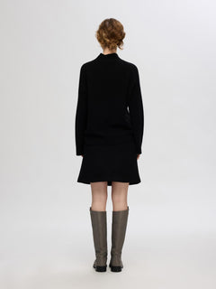 Woon Hw Short Wool Skirt - Black