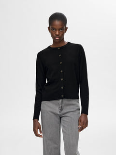 Hella Ls Knit Cardigan - Black