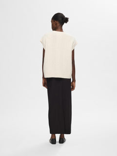 Elina Marie Knit Vest - Birch