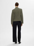 Sia Ras Ls Knit Zipper Cardigan - Kalamata  Melange