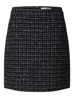 Wilma Mw Mini Skirt - Black Checks