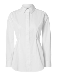 Kenna Ls Bold Sholder Shirt B - Bright White