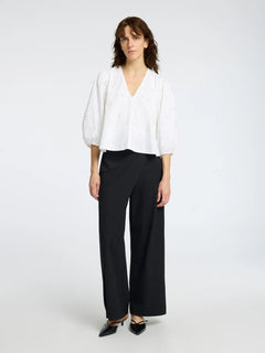 Galia 3/4 Sequins Top - Bright White