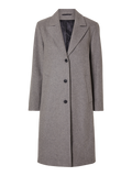 New Alma Wool Coat - Steel Gray Melange
