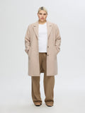 New Alma Wool Coat - Sandshell Melange