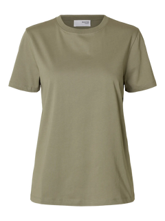 Myessential Ss O-Neck Tee Noos - Vetiver
