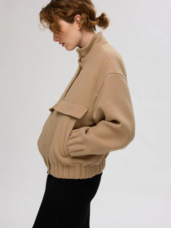 Selma Bomber Jacket - Camel Melange