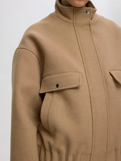 Selma Bomber Jacket - Camel Melange