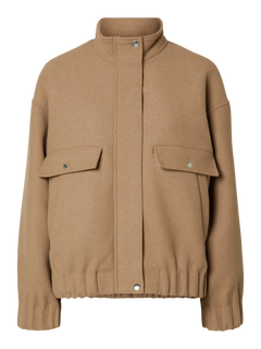 Selma Bomber Jacket - Camel Melange
