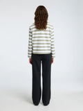 Essential Ls Striped Boxy Tee - Vetiver Bright Wide - Wide