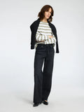 Essential Ls Striped Boxy Tee - Vetiver Bright Wide - Wide