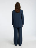 Rita Ls Relaxed Blazer Pin Stri Noos - Dark Sapphire Pin Stripe