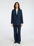 Rita Ls Relaxed Blazer Pin Stri Noos - Dark Sapphire Pin Stripe