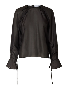 Iris Ls O-Neck Top - Black