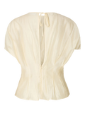 Iris Ss O-Neck Top - Angora