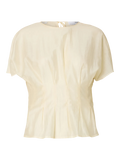 Iris Ss O-Neck Top - Angora