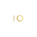 Pearl Mini Micro Hoop - Gold