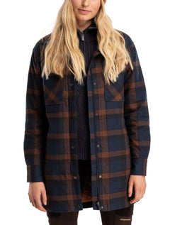 Finse Flannel Jakke - Marine